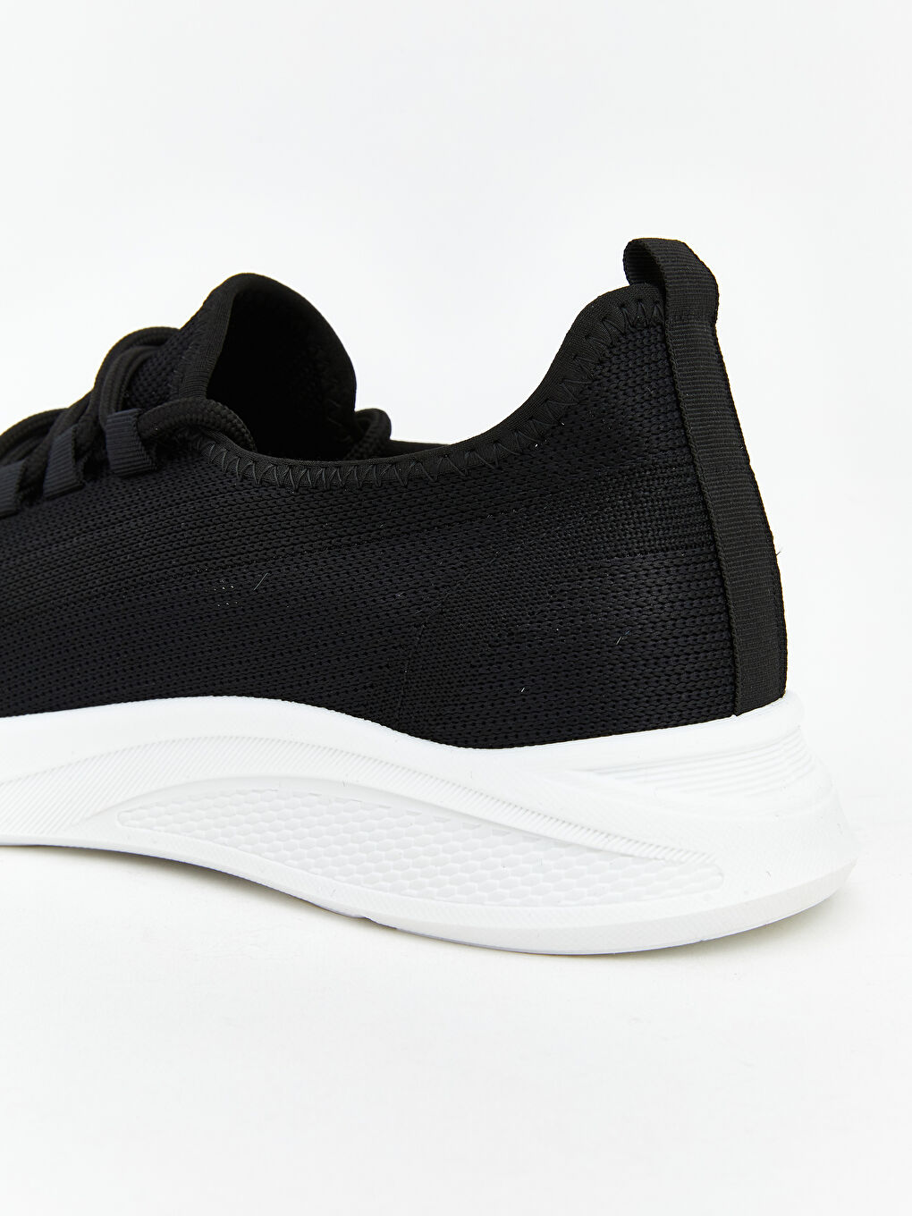 Siyah File Detaylı Erkek Spor Ayakkabı-4