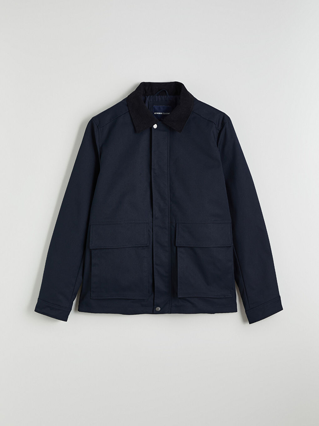 Мужчины Синий Пальто-5