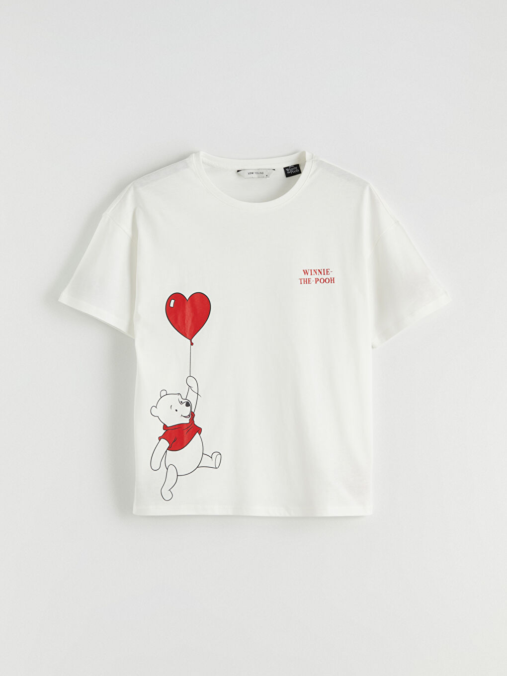 Ekru Winnie the Pooh Baskılı Kadın Pijama Takım-5