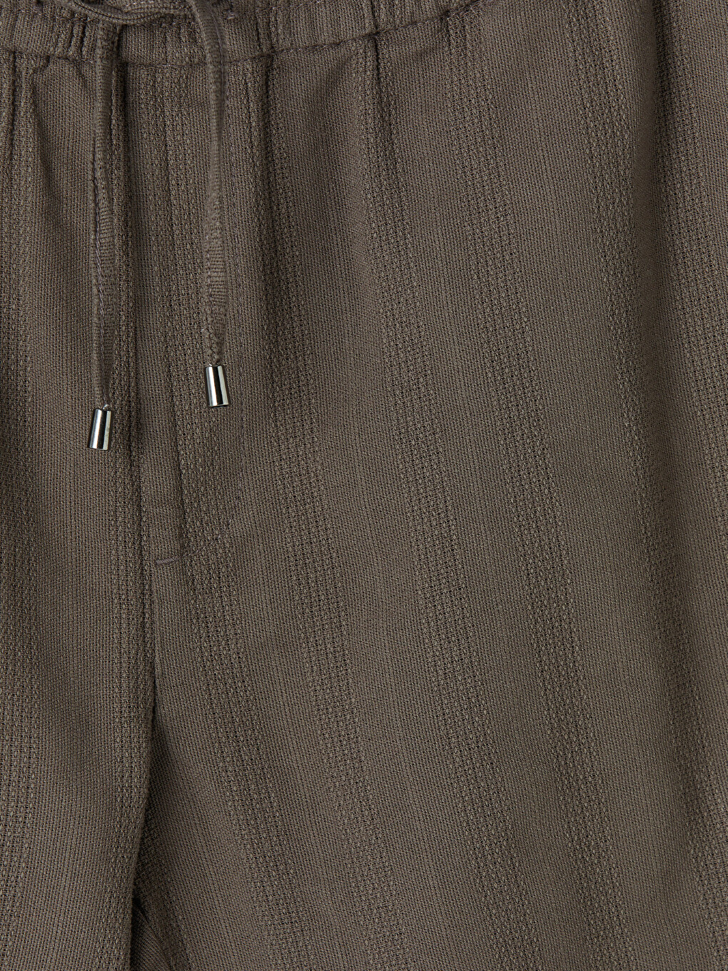 Regular Fit Linen Look Men's Shorts-5