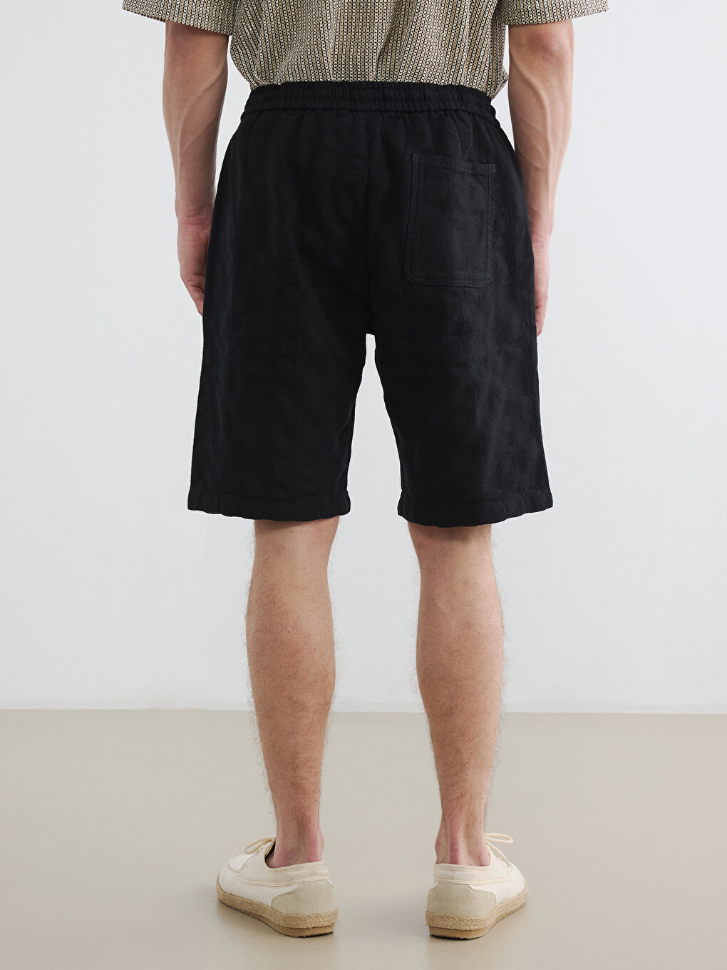 Regular Fit Aspect De In Pantaloni Scurți Bărbați-3