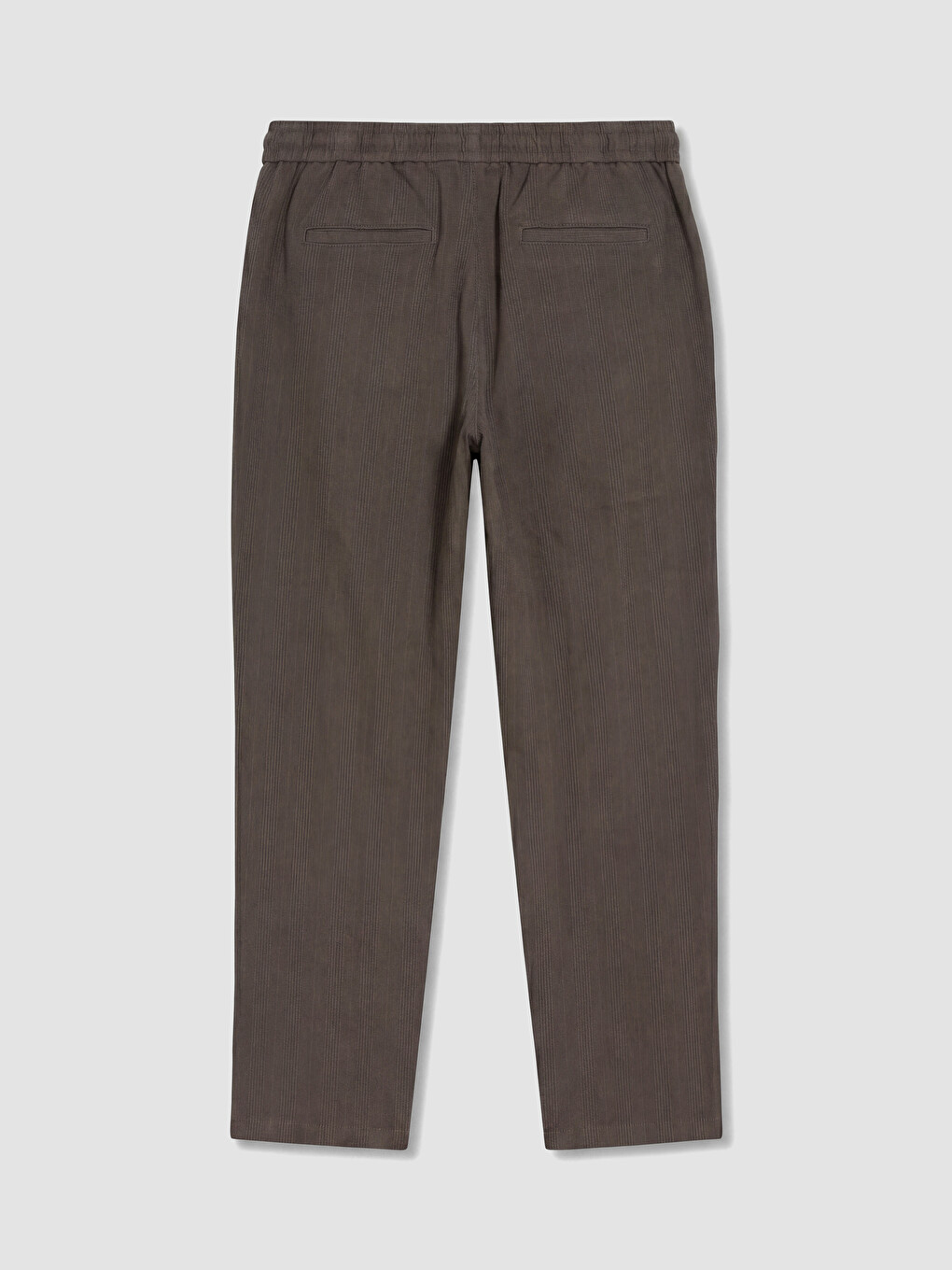 Kahverengi Regular Fit Keten Görünümlü Erkek Pantolon-6