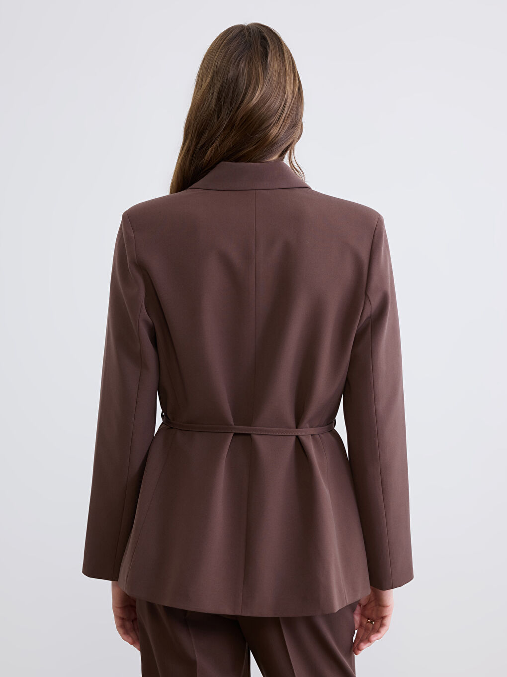 Блейзер Женский С Поясом-5