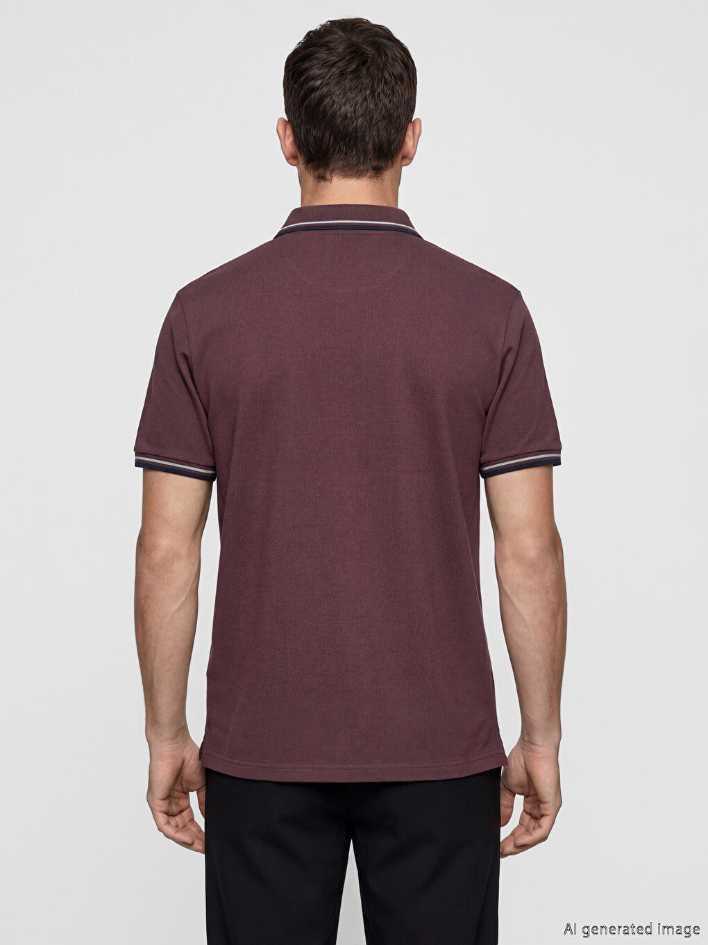 Polo Collar Pique Men's T-Shirt-3