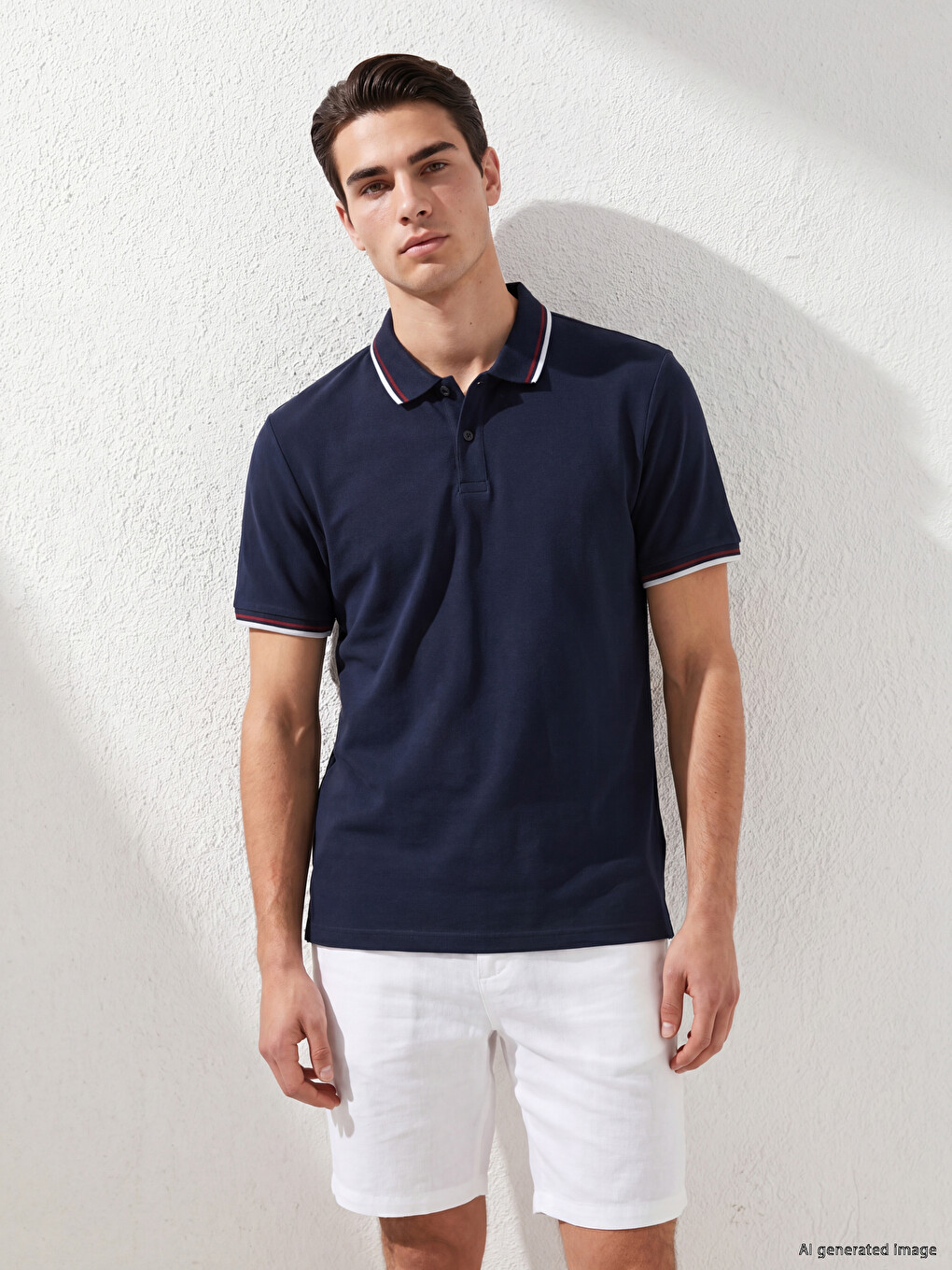 Polo Collar Pique Men's T-Shirt