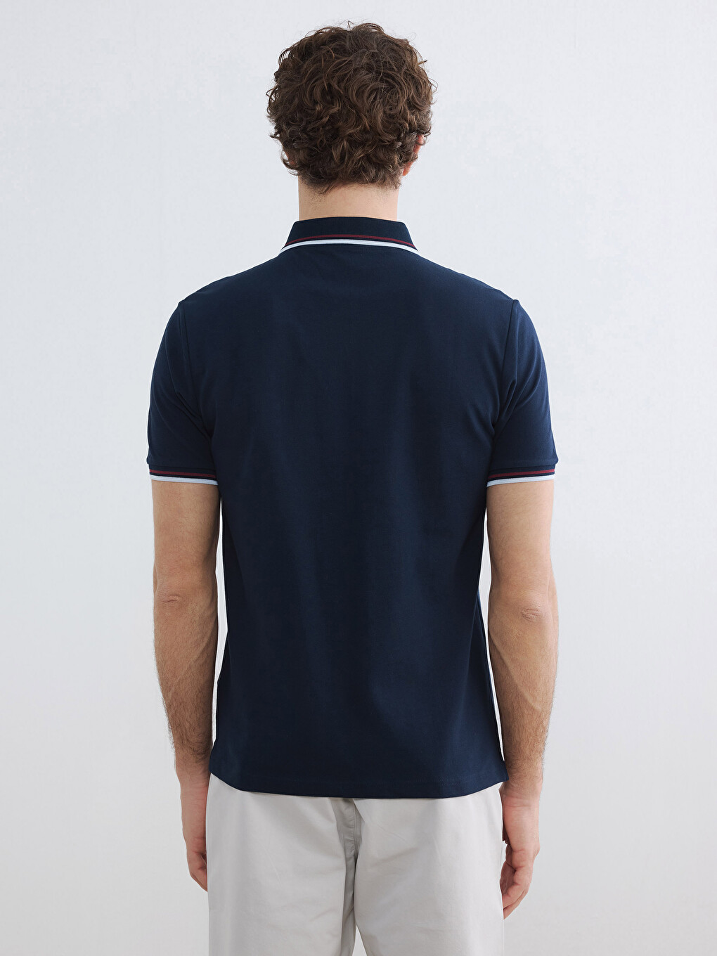 Polo Collar Pique Men's T-Shirt-4