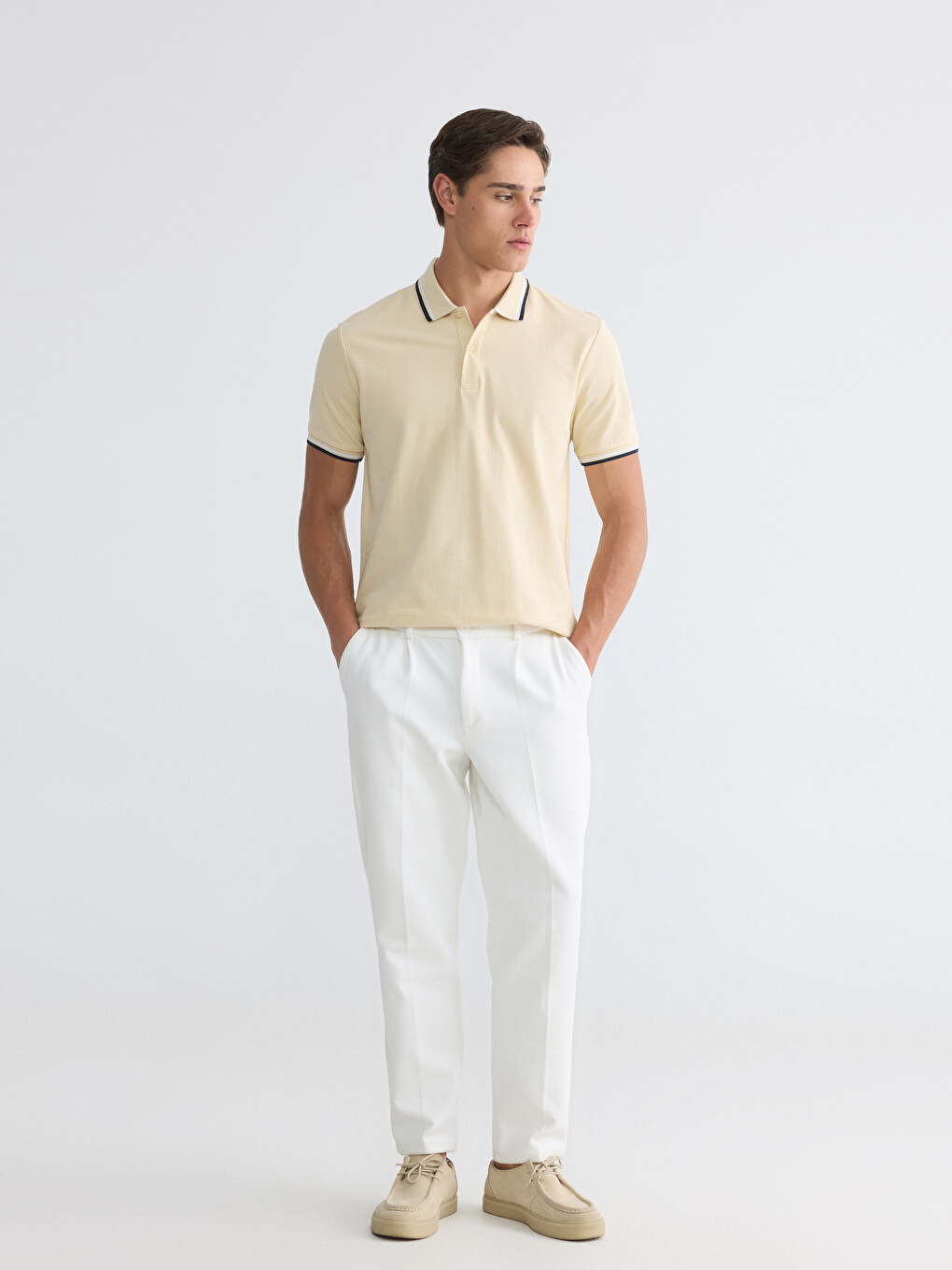 Polo Collar Pique Men's T-Shirt-3