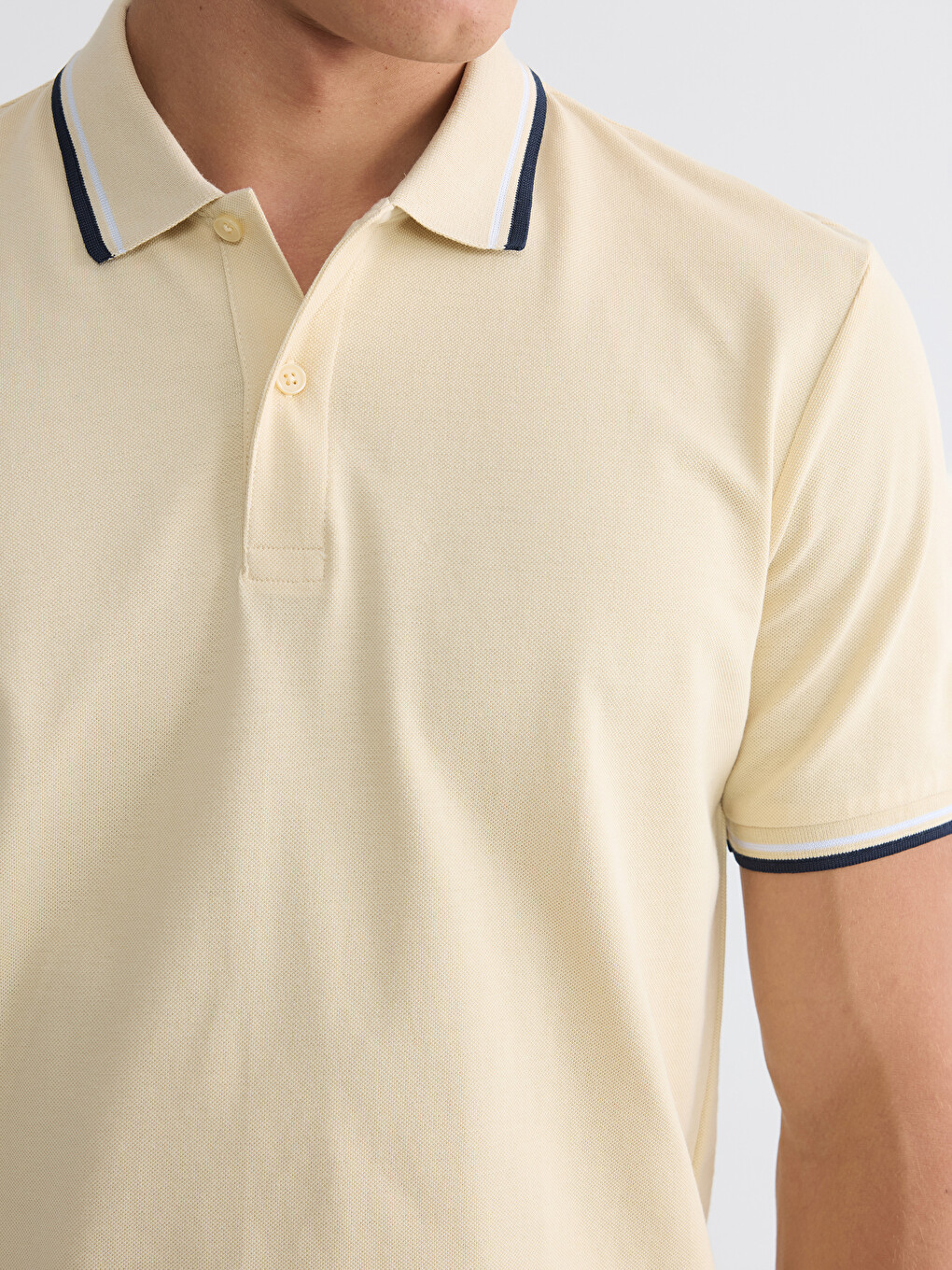 Polo Collar Pique Men's T-Shirt-4