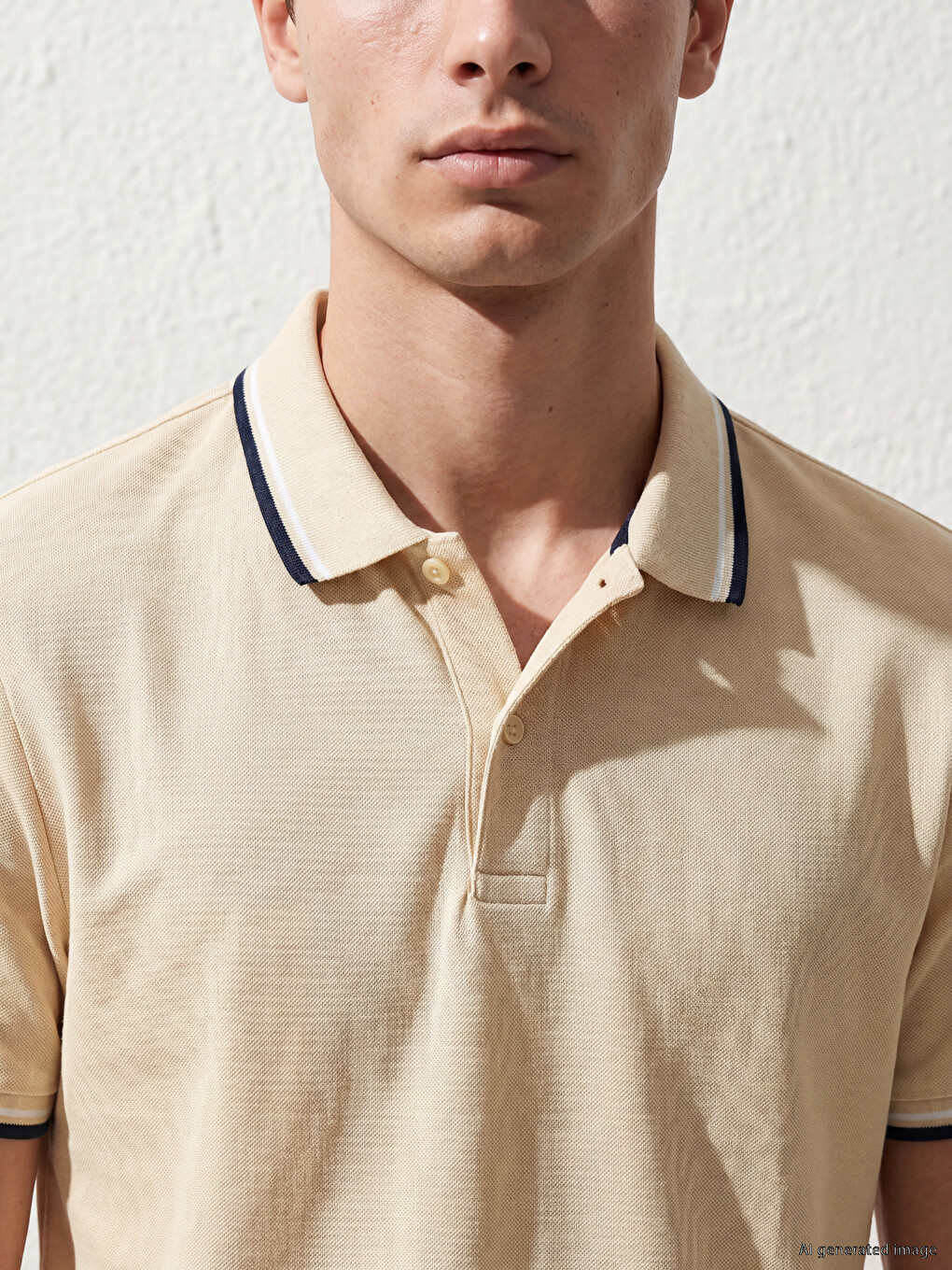 Polo Collar Pique Men's T-Shirt-1