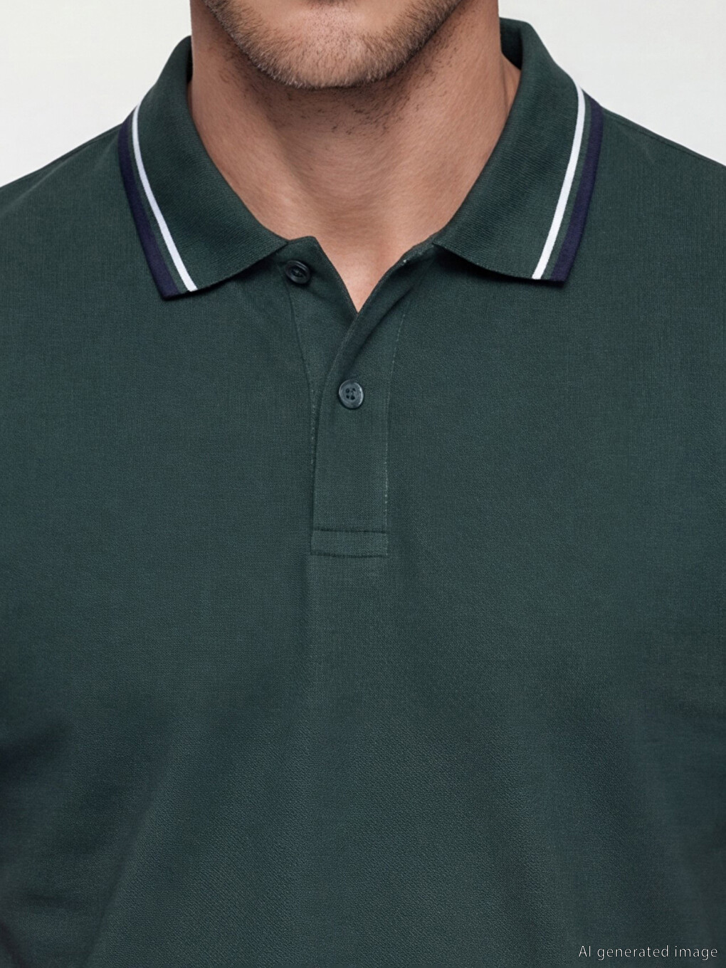Polo Collar Pique Men's T-Shirt-2