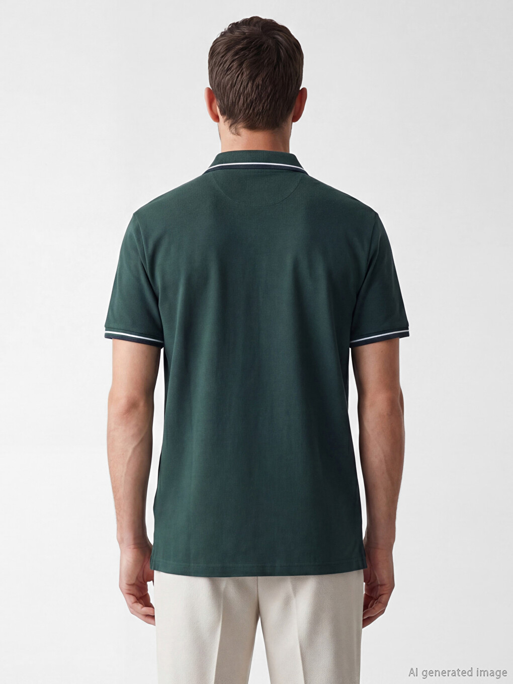 Polo Collar Pique Men's T-Shirt-3