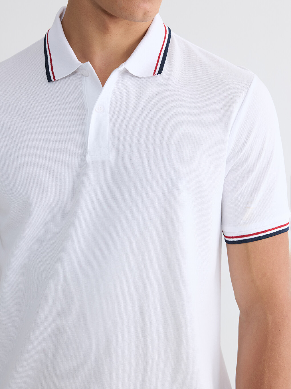 Polo Collar Pique Men's T-Shirt-2