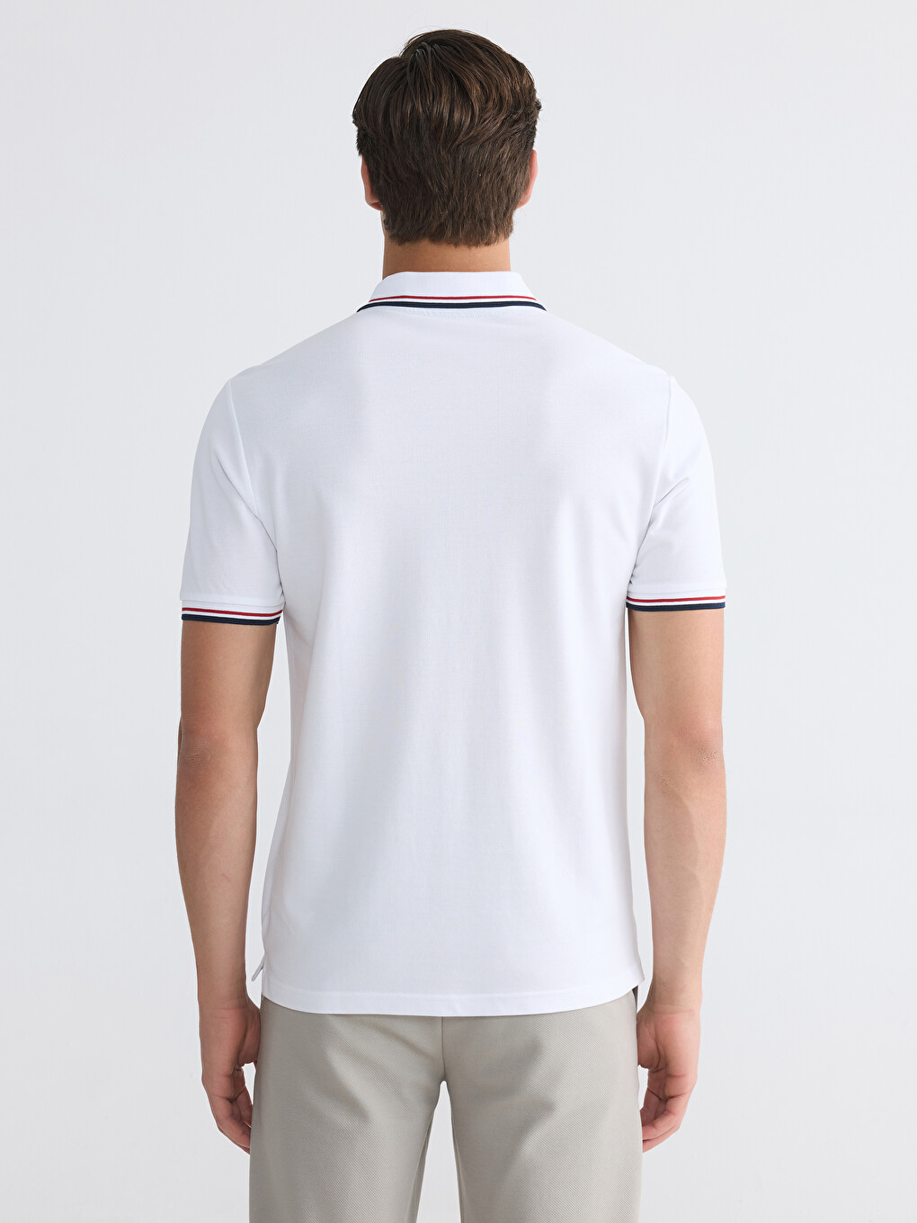 Polo Collar Pique Men's T-Shirt-3