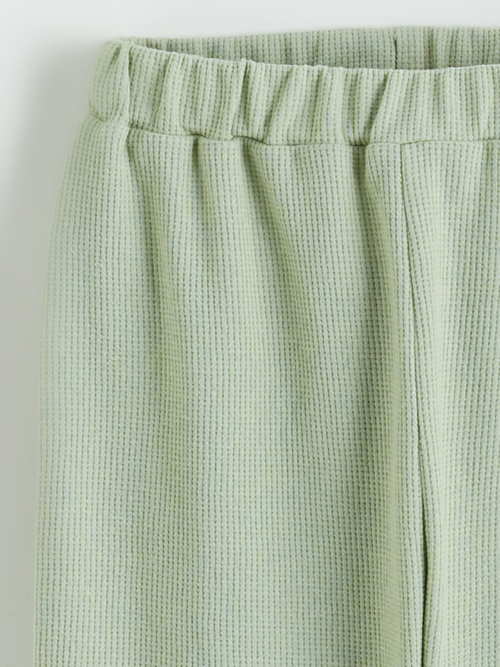 Yeşil Dokulu Fırfırlı Kız Çocuk Bluz ve Pantolon-5