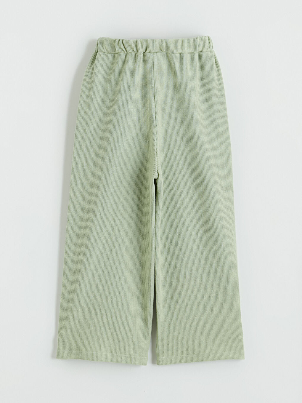 Yeşil Dokulu Fırfırlı Kız Çocuk Bluz ve Pantolon-6