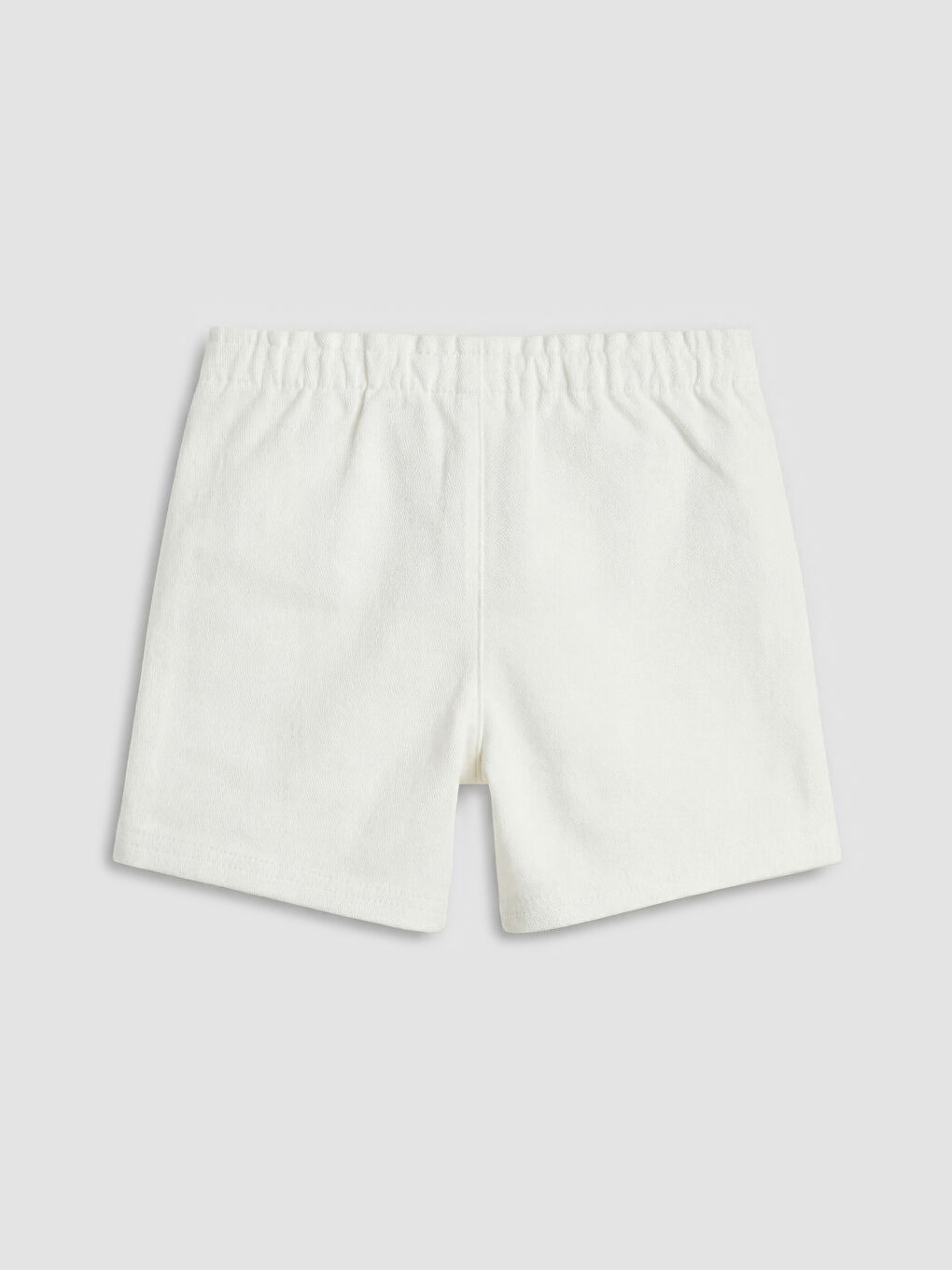 Ekru Kız Bebek Gabardin Şort-1