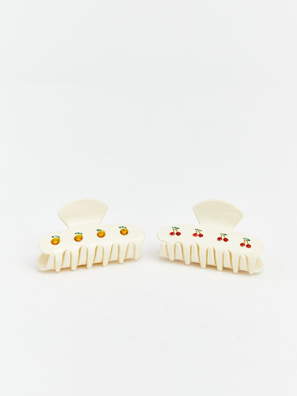 Karışık Kiraz Baskılı Kadın Mandal Toka Seti 2'li-2