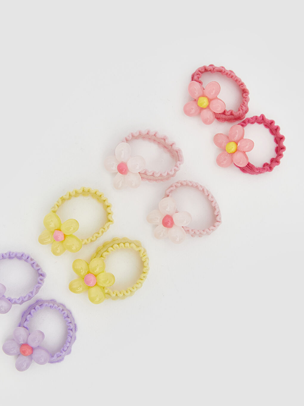 مشبك وربطة شعر خليط من الألوان-2