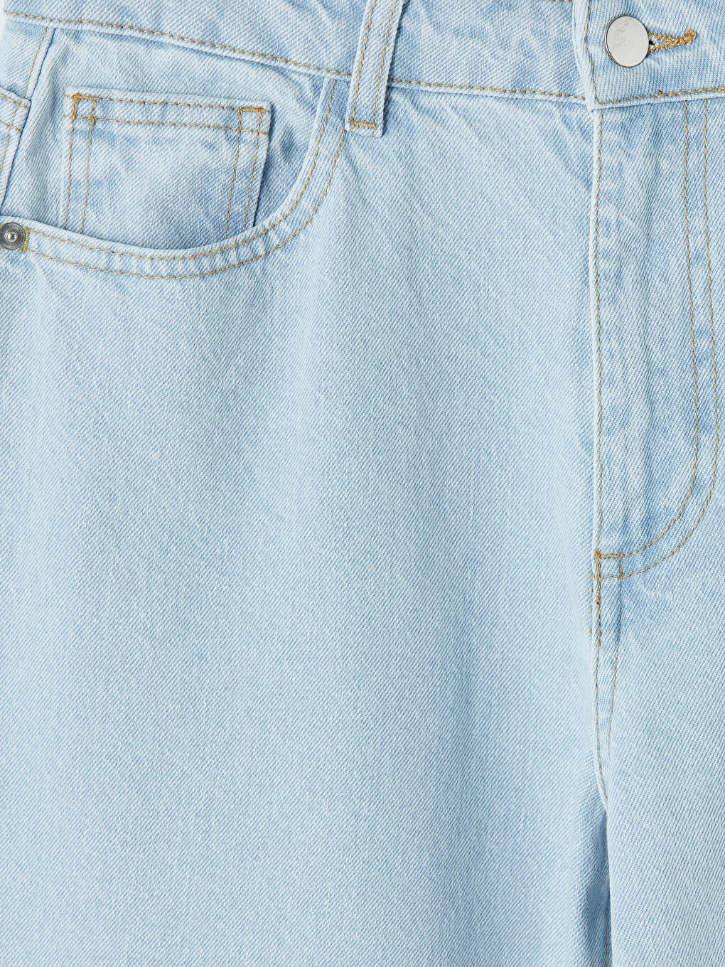 Jean taille haute à jambe large pour femme-6