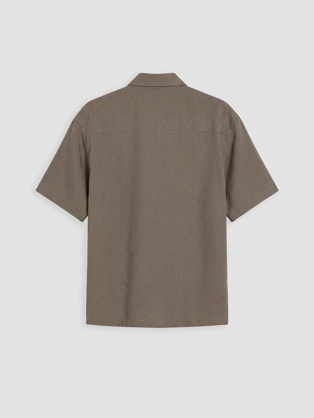 Yeşil Regular Fit Dokulu Erkek Gömlek-1