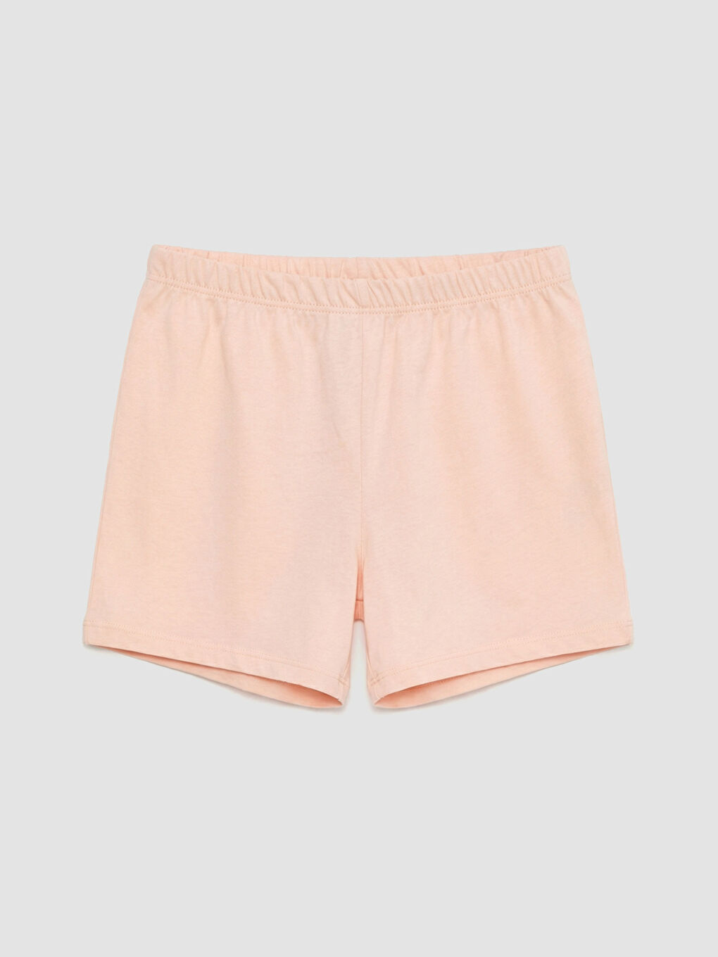 Pembe Bisiklet Yaka Baskılı Kız Çocuk Şortlu Pijama Takımı-3