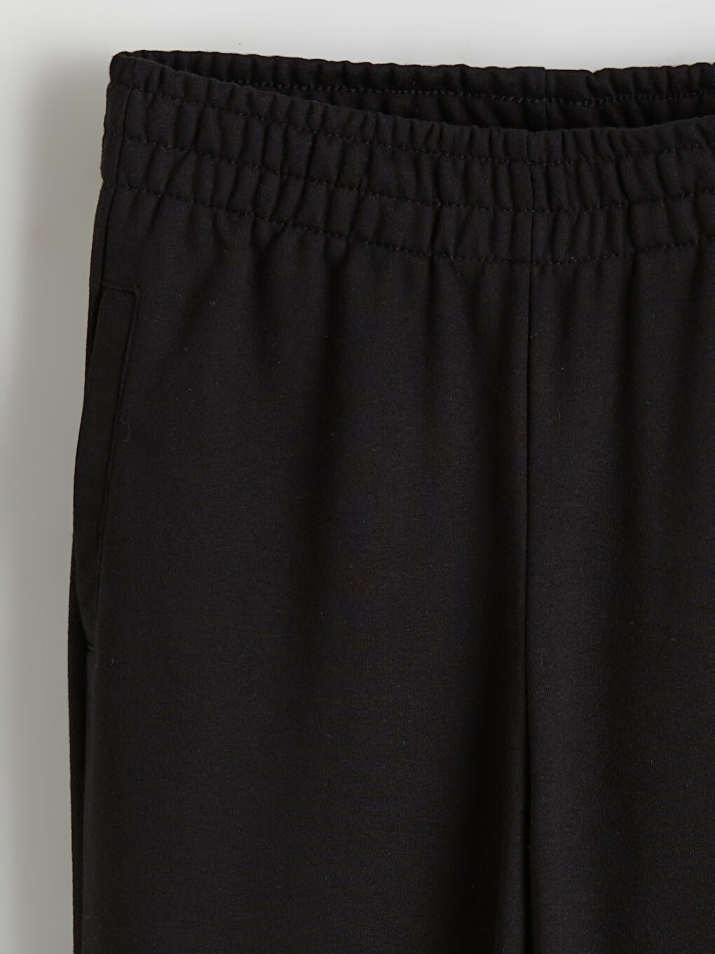 Siyah Beli Lastikli Kadın Jogger Eşofman Altı-5