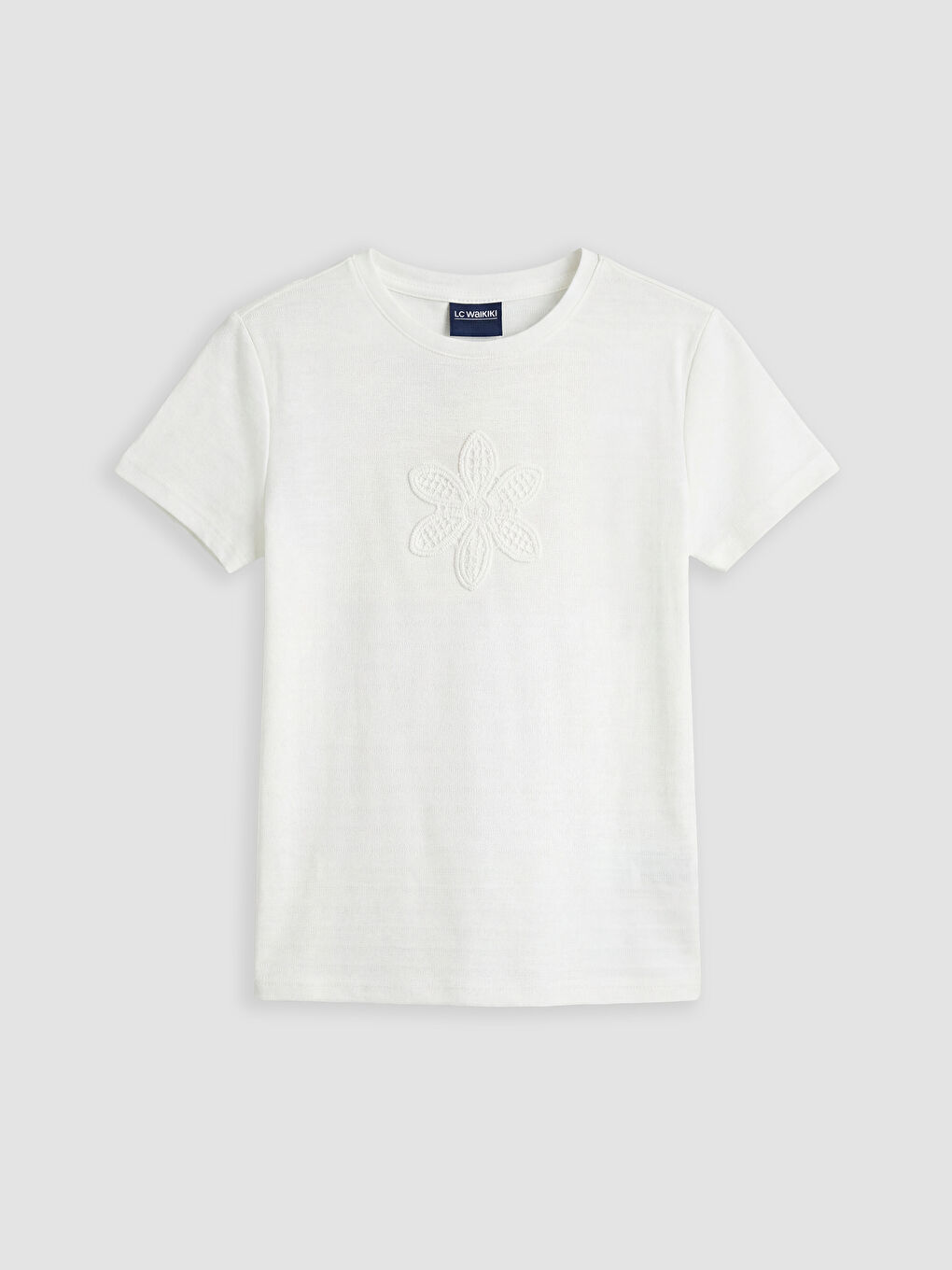 تیشێرتی کچان - یەخە خڕ ئەستێرەکاری