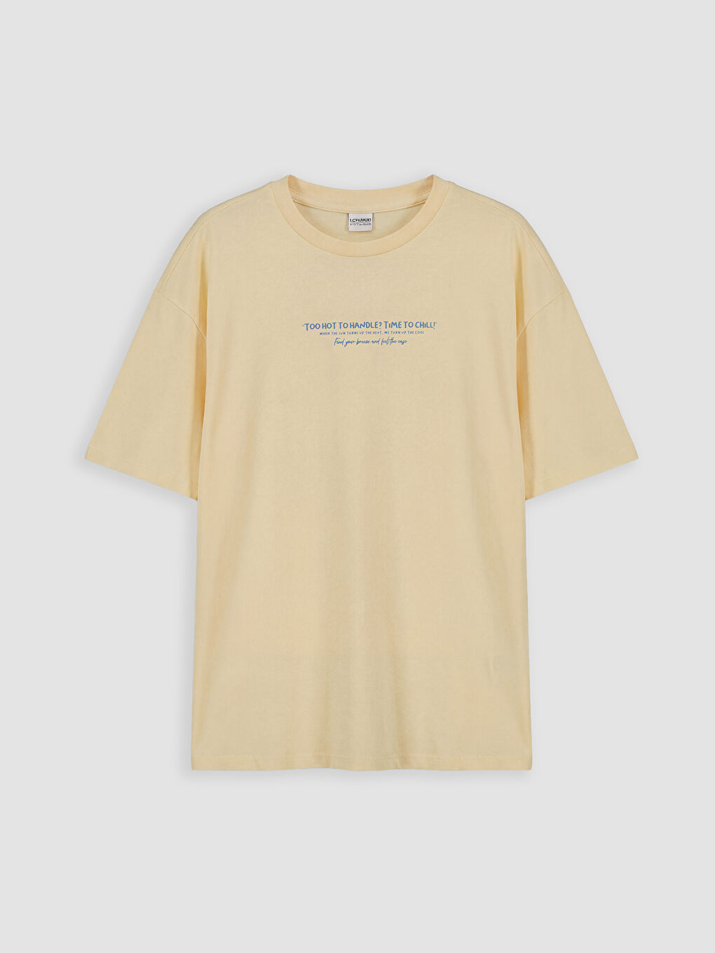 Sarı Baskılı Kız Çocuk Tişört