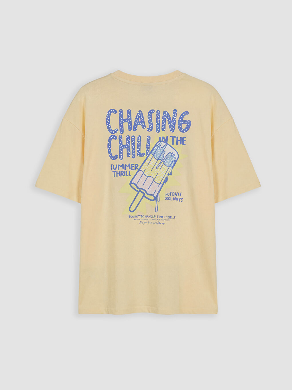 Sarı Baskılı Kız Çocuk Tişört-1