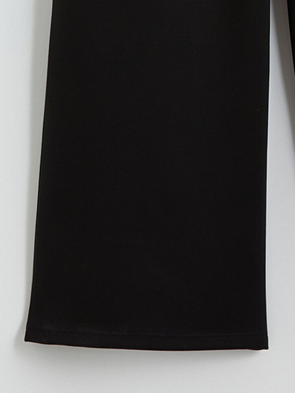 Siyah Geniş Paça Soft Touch Kadın Eşofman Altı-5