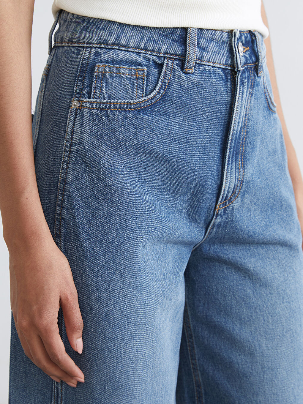 Baggy Fit Kadın Jean Pantolon-2