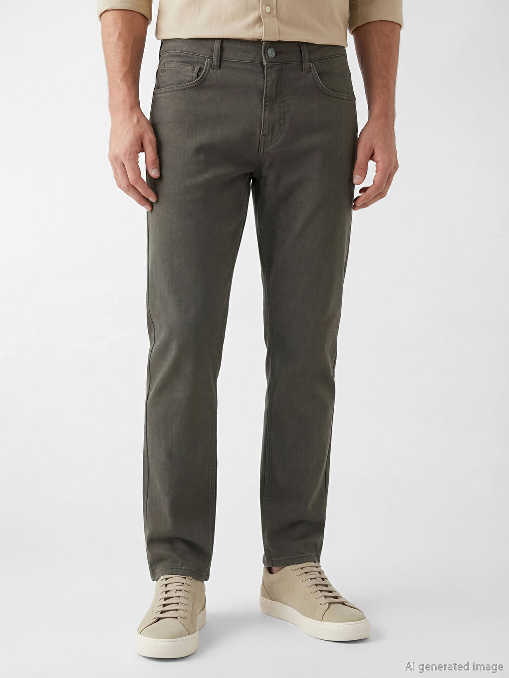 Yeşil 779 Regular Fit Erkek Jean Pantolon-1