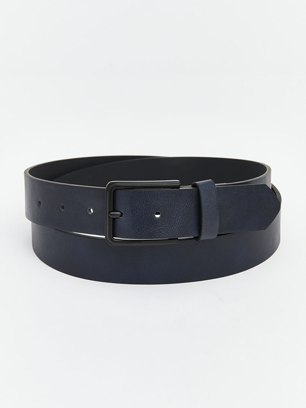 Lacivert Deri Görünümlü Erkek Kemer 