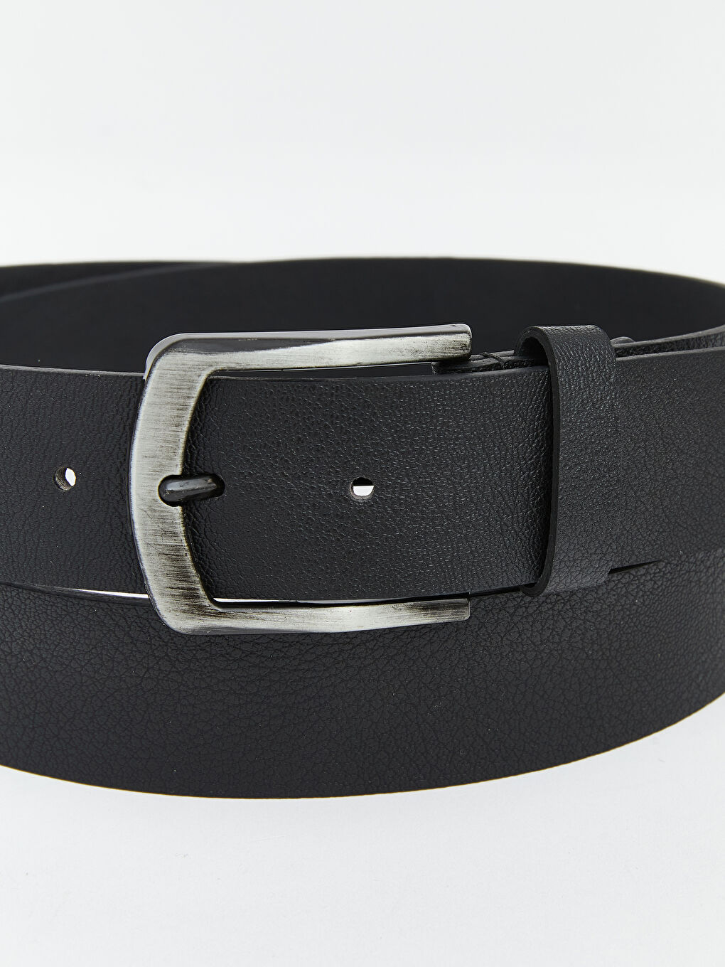Siyah Deri Görünümlü Erkek Kemer -3