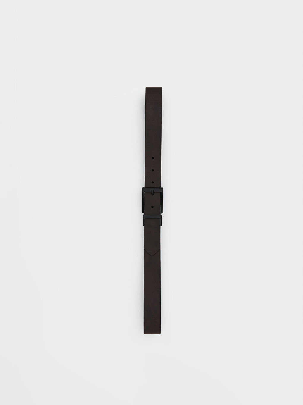 Siyah Deri Görünümlü Erkek Kemer-2