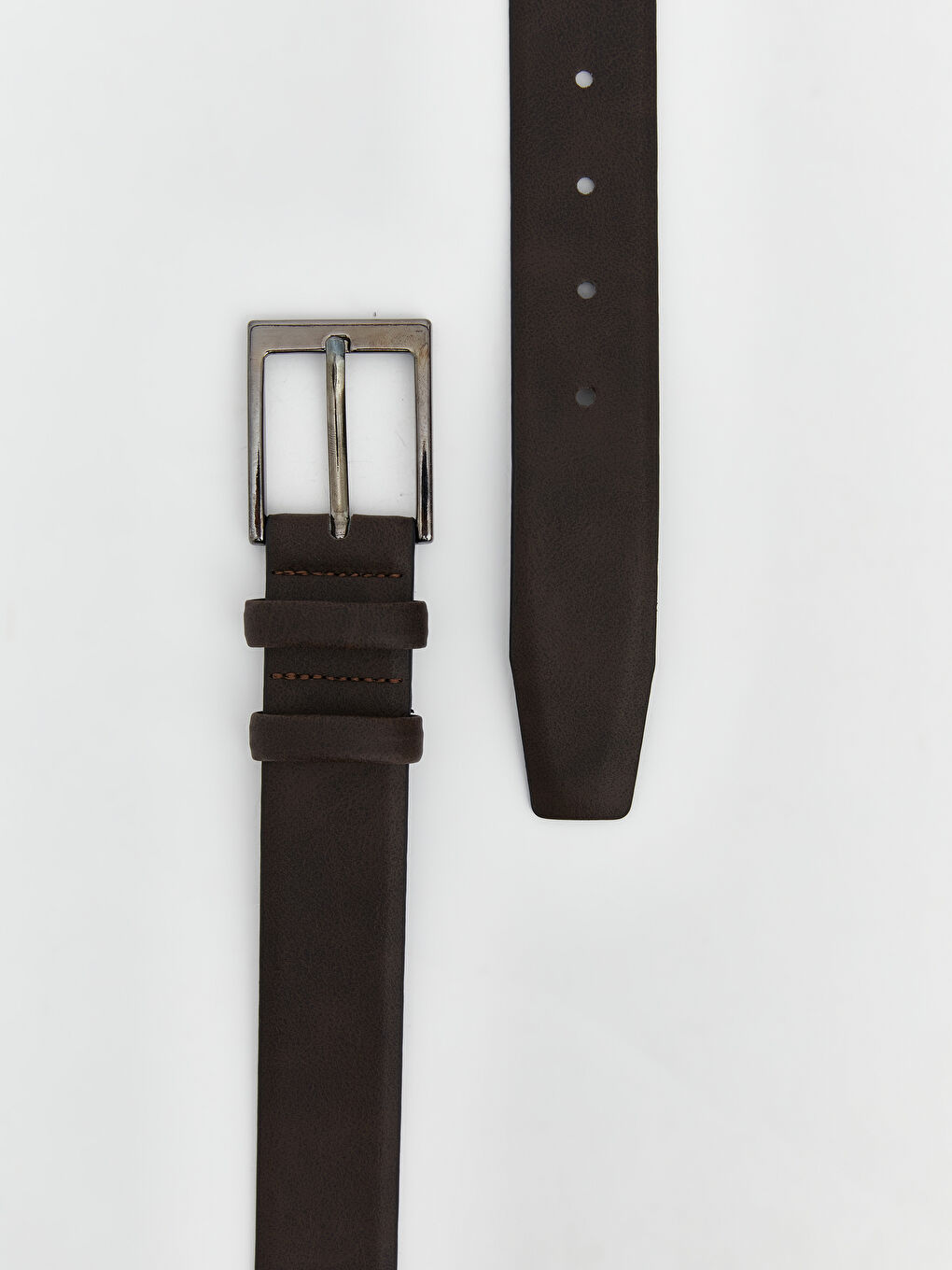 Kahverengi Deri Görünümlü Erkek Kemer-2