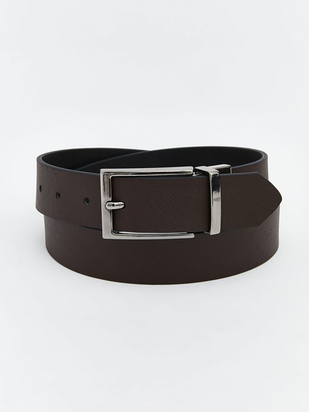 Siyah Deri Görünümlü Erkek Kemer -1