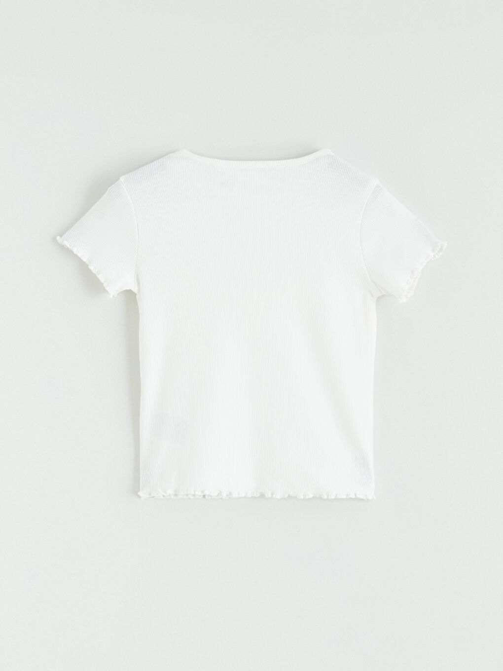 Ekru Bisiklet Yaka Hello Kitty Baskılı Kız Çocuk Tişört-2