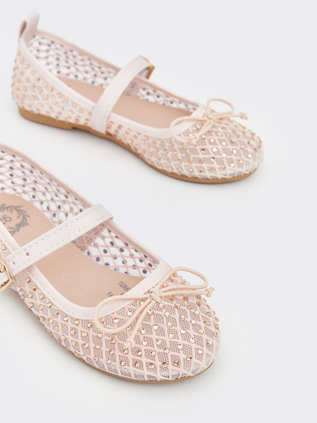Bow Detailed Girls' Ballet Flats-2