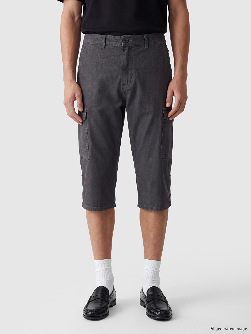 Regular Fit Men's Denim Shorts-1