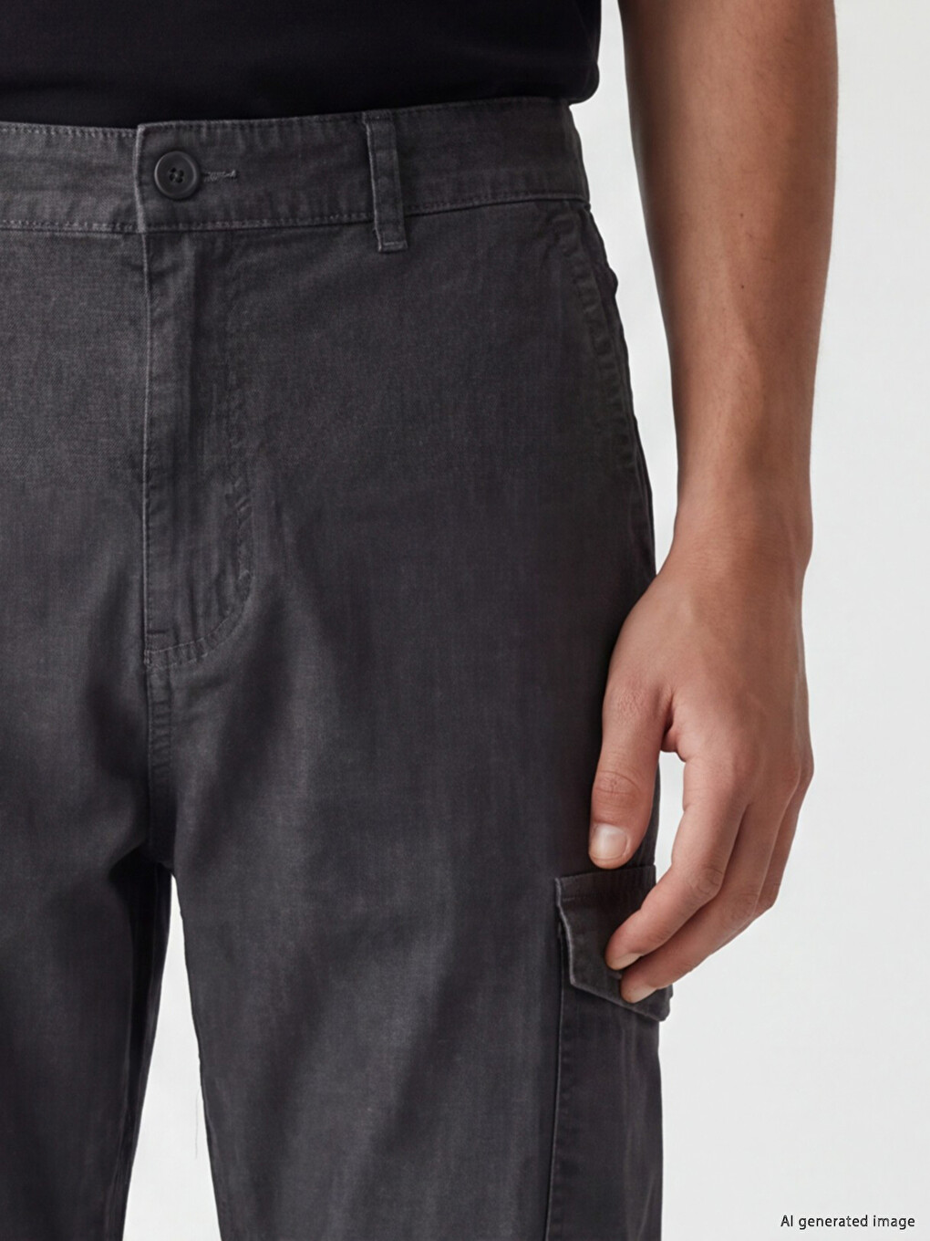Regular Fit Men's Denim Shorts-2