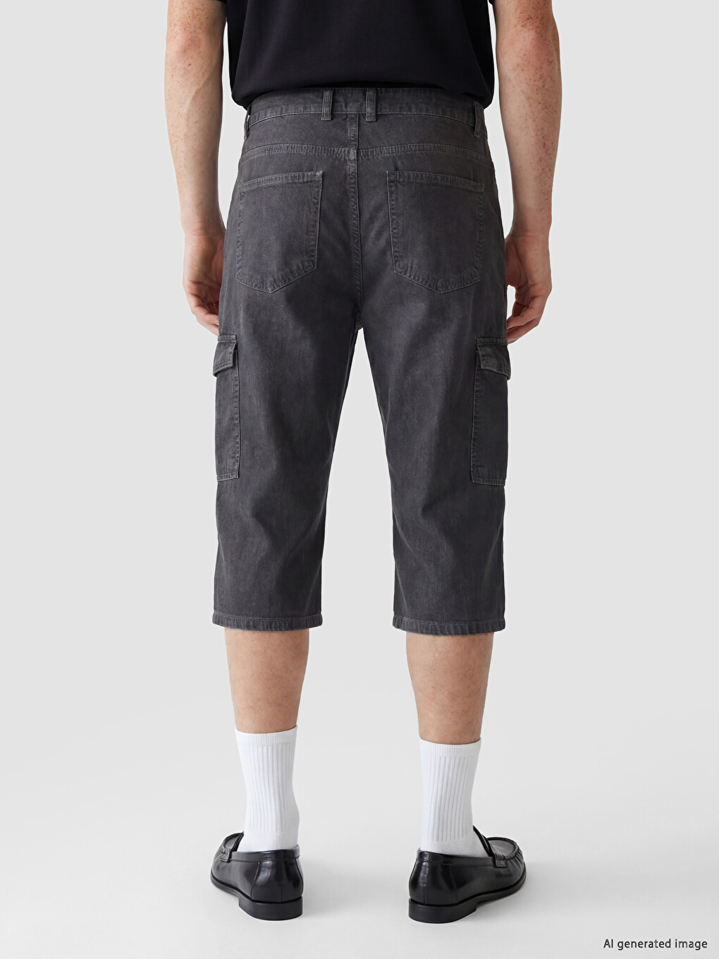 Regular Fit Men's Denim Shorts-3