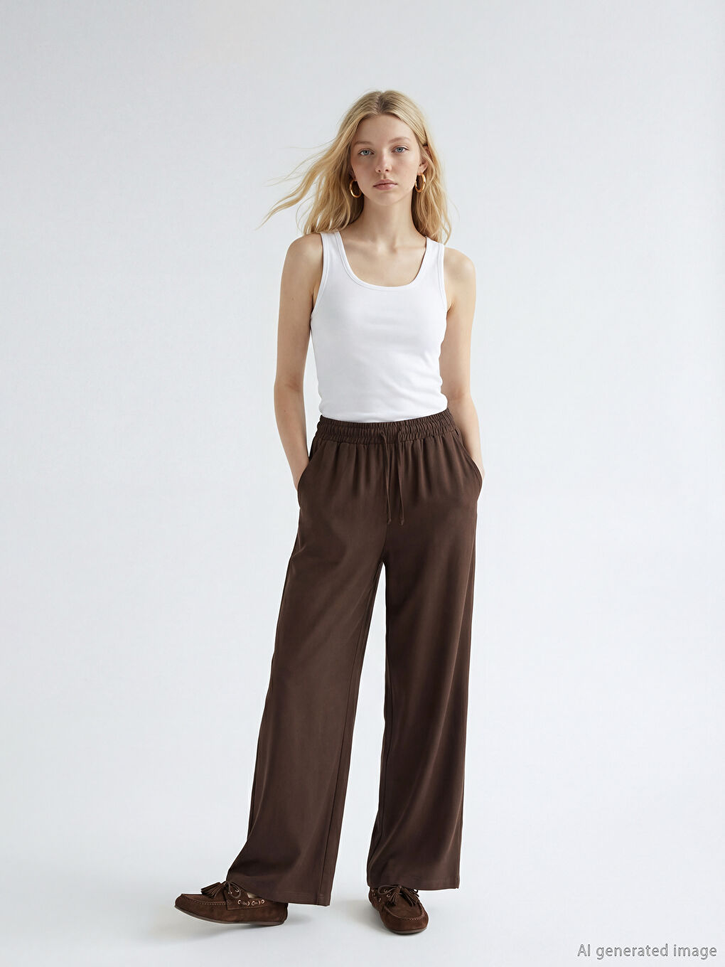 Woman BROWN Trousers