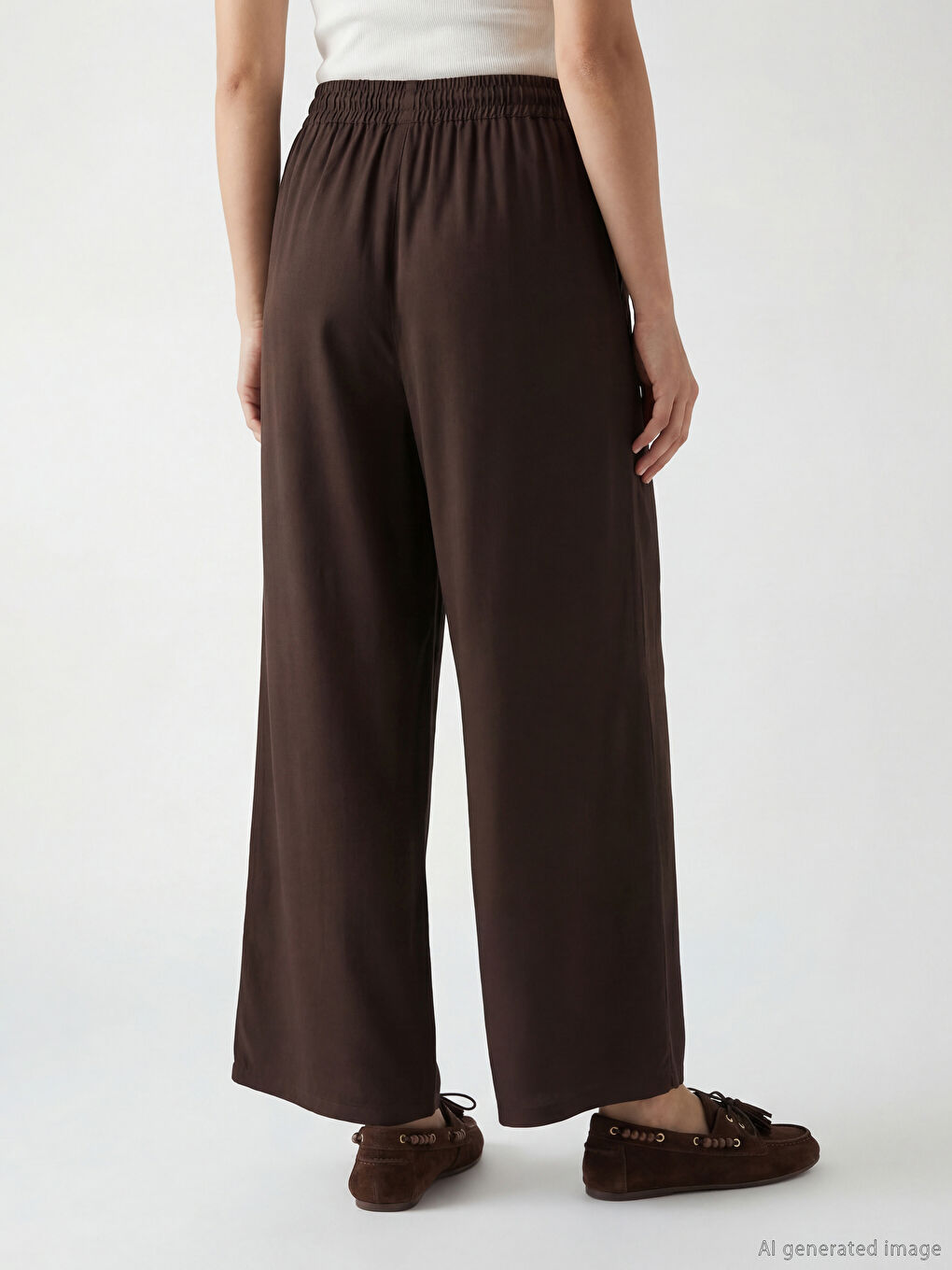 Woman BROWN Trousers-2