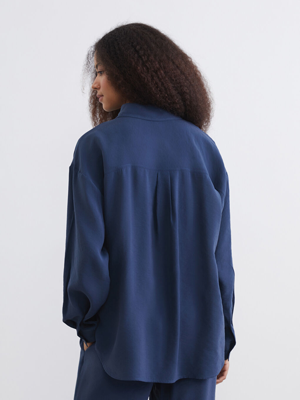 Oversize Modal Blend Women's Shirt-3