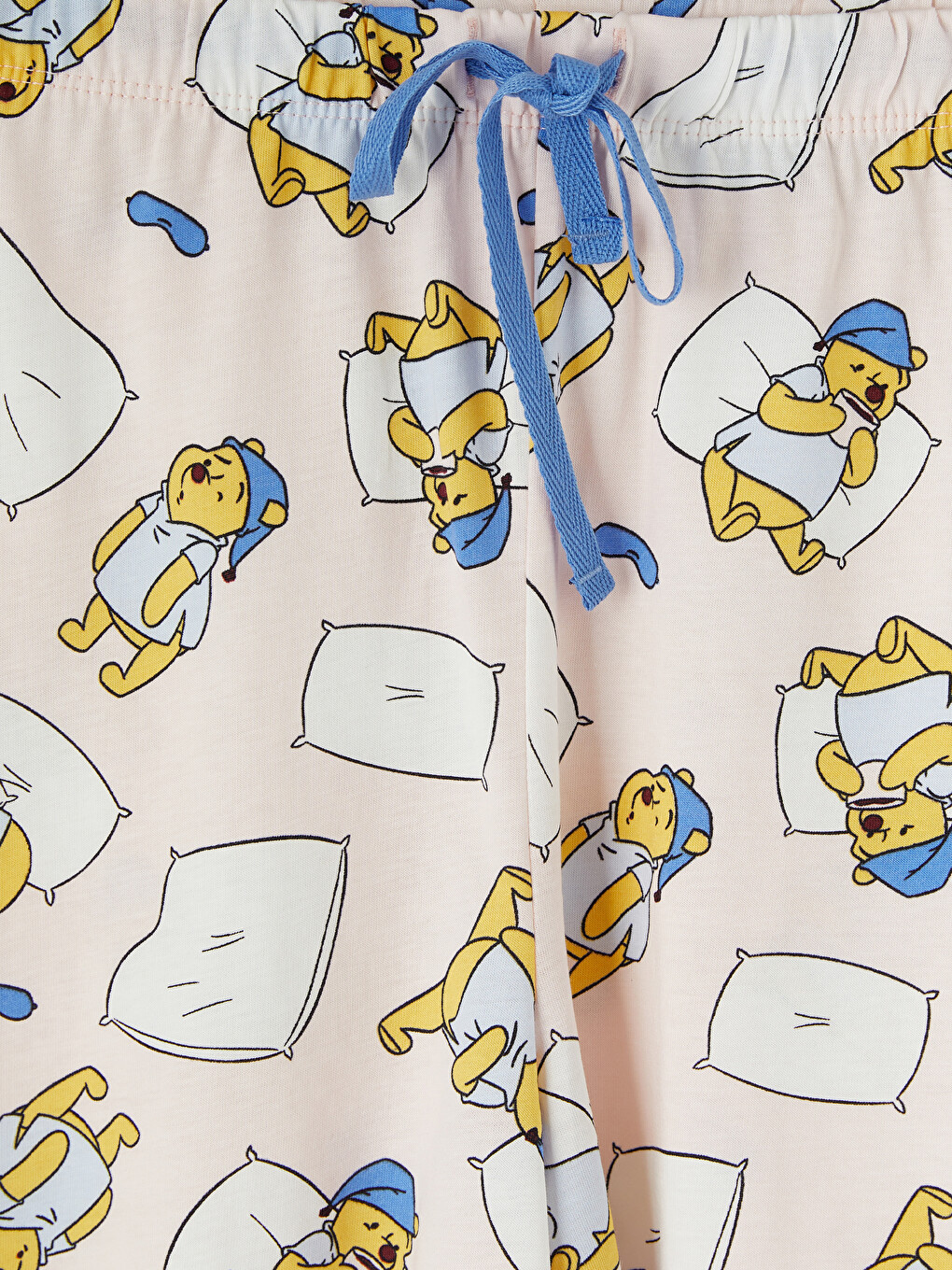 Pembe Winnie The Pooh Baskılı Kadın Şort Pijama Altı-3