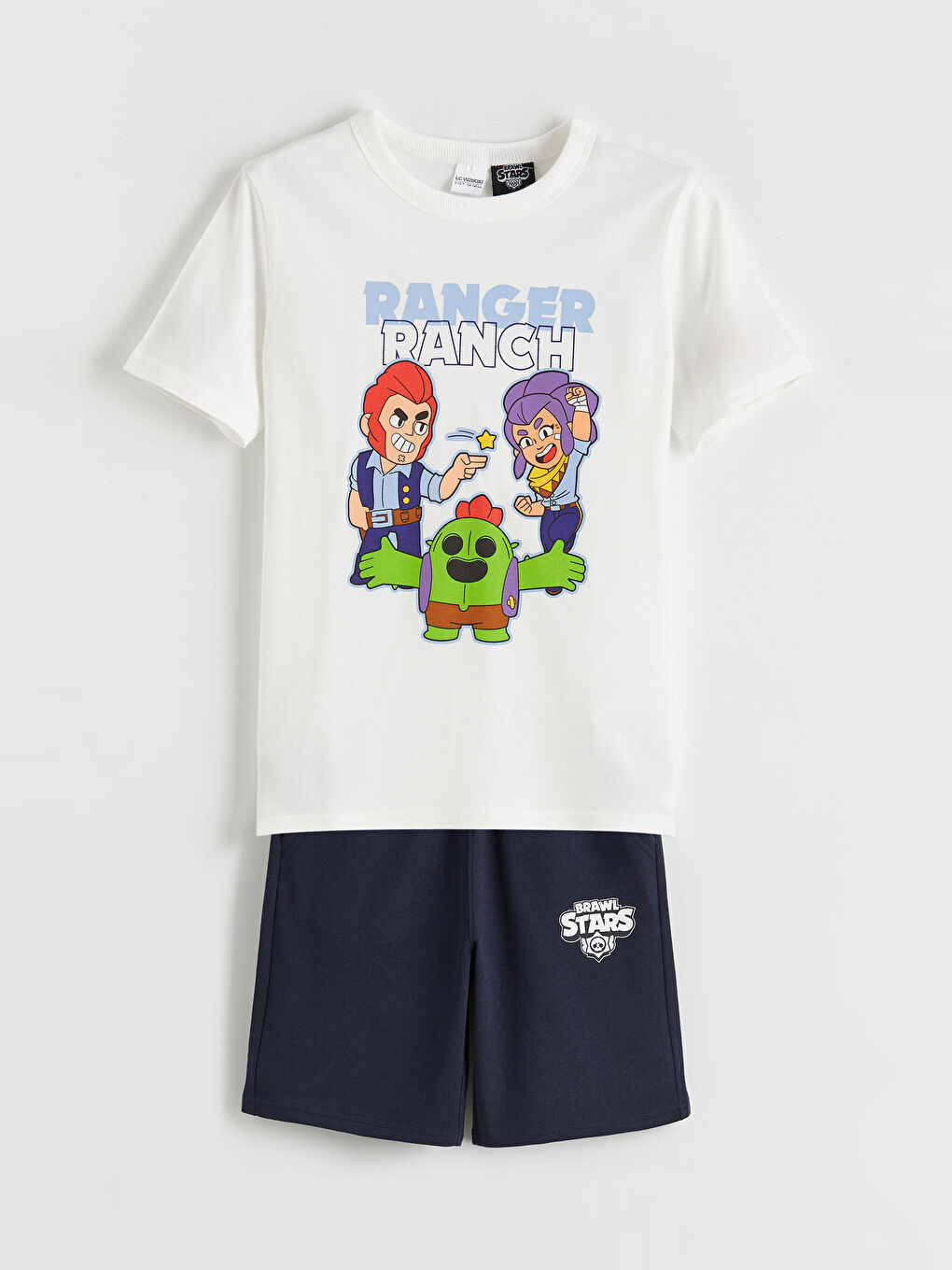 Набір для хлопчиків з принтом Brawl Stars: футболка та шорти