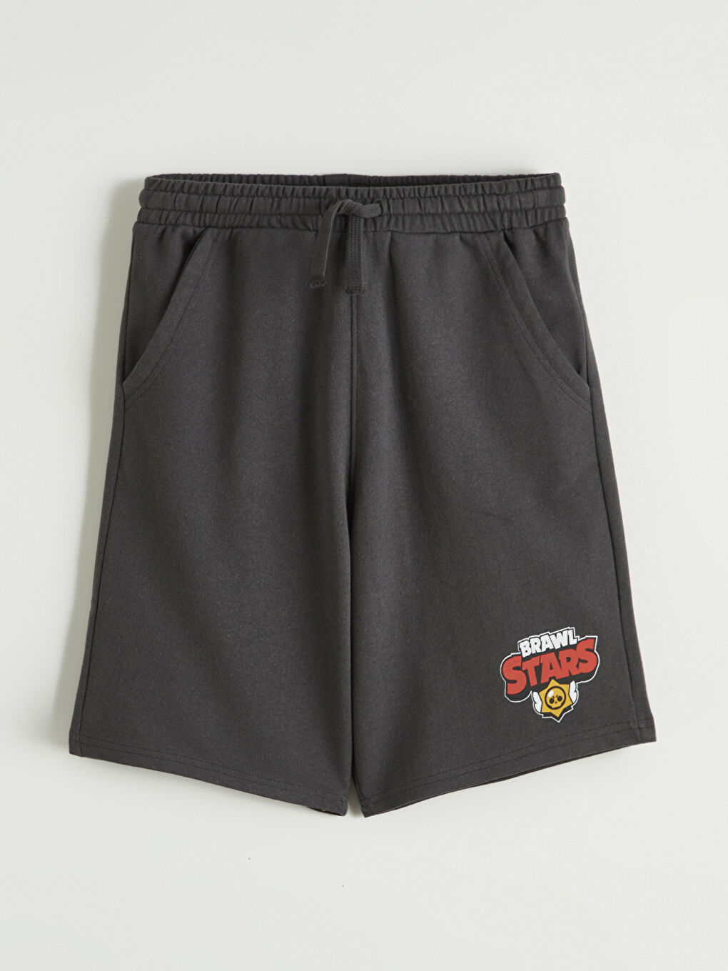 Antrasit Brawl Stars Baskılı Erkek Çocuk Şort