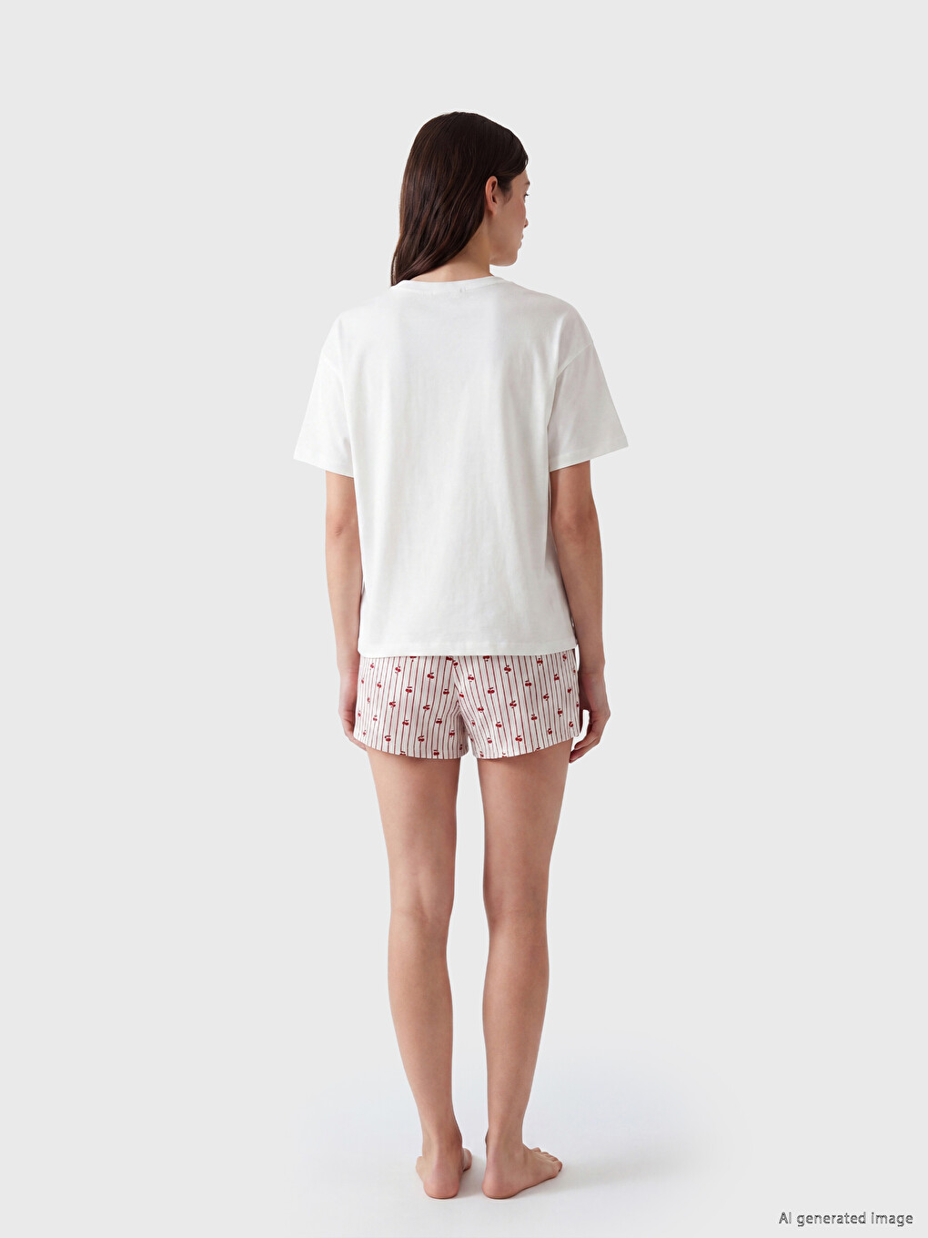 Printed Women's Shortie Pyjamas Set-3