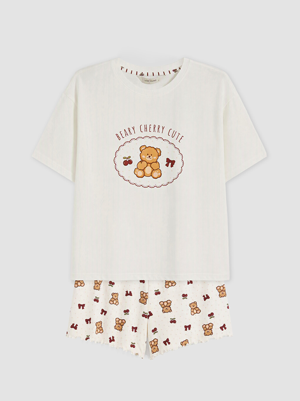 Printed Women's Shortie Pyjamas Set-4